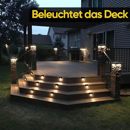 Solar Powered Garden Step Lights (4 Pack)