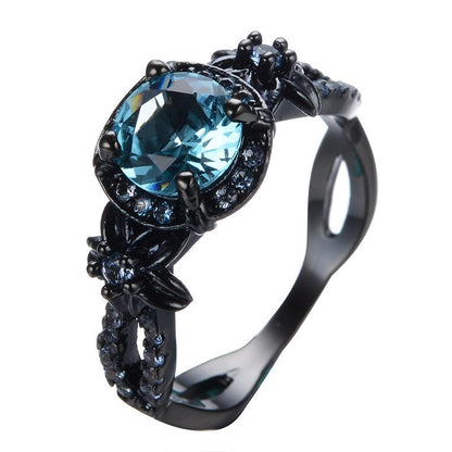 Classic Dark Blue Gemstone Ring