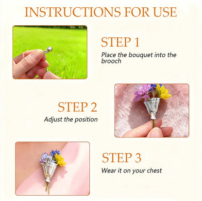 Floral Style Pin Brooch
