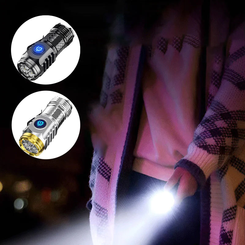 Compact 3 LED Mini Pocket Flashlight