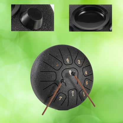 Portable 6 Inch 11 Note Metal Drum