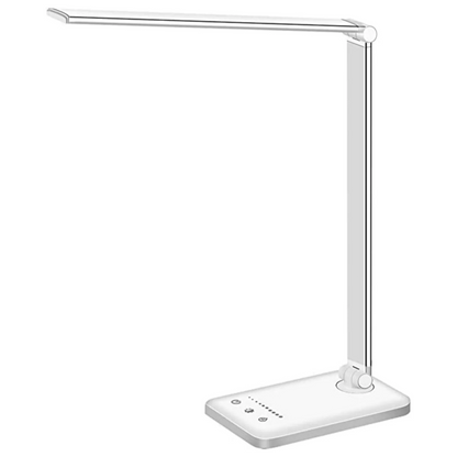 Compact LED Desk Lamp with USB Port and Adjustable Brightness