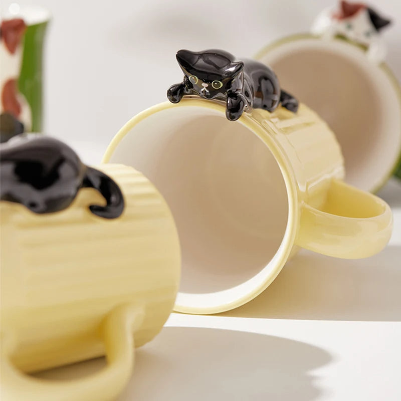 Funny Cat Shaped Coffee Mug