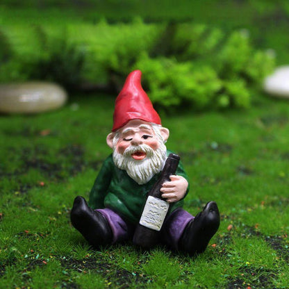 Colorful Mini Garden Gnome Figurine Decoration