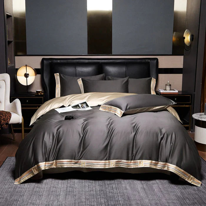 Soft Cotton Embroidered Bed Sheet Set