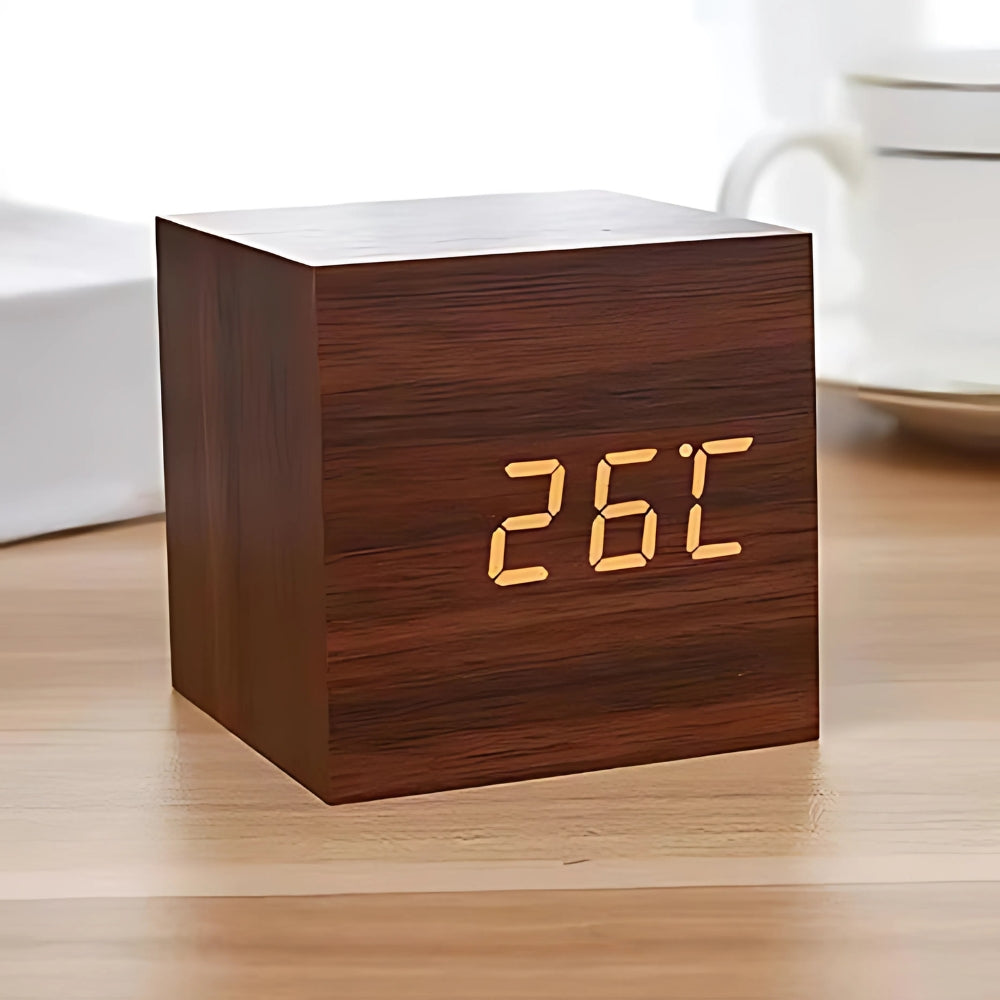 Sleek Digital Cube Alarm Clock - Yeezlab