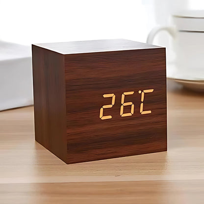 Sleek Digital Cube Alarm Clock - Yeezlab
