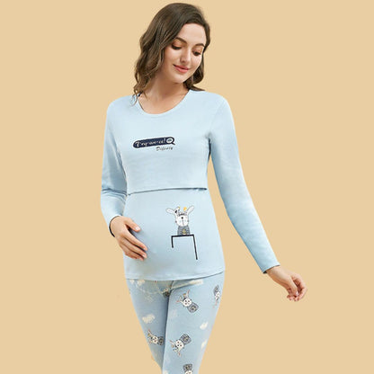 Cozy Pregnant Mama Dress for Home Relaxation