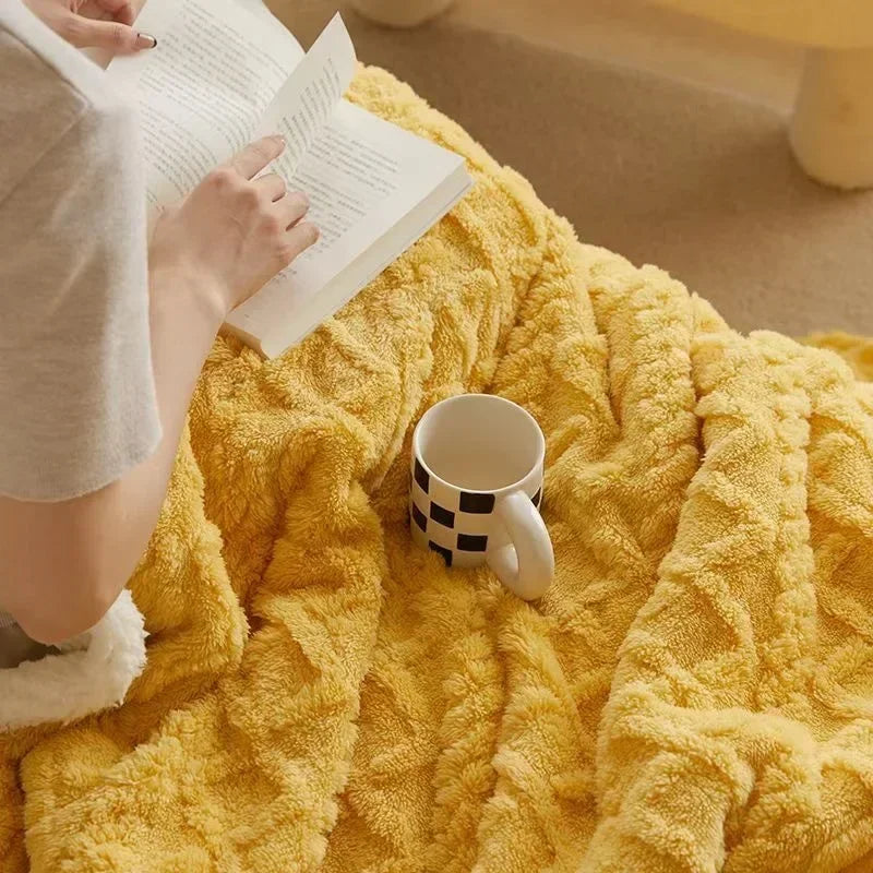 Plush Soft Woolen Throw Blanket