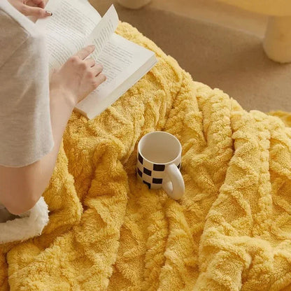 Plush Soft Woolen Throw Blanket