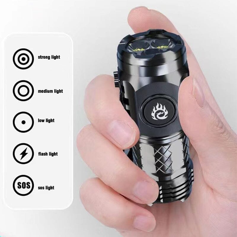 Compact Triple LED Pocket Flashlight