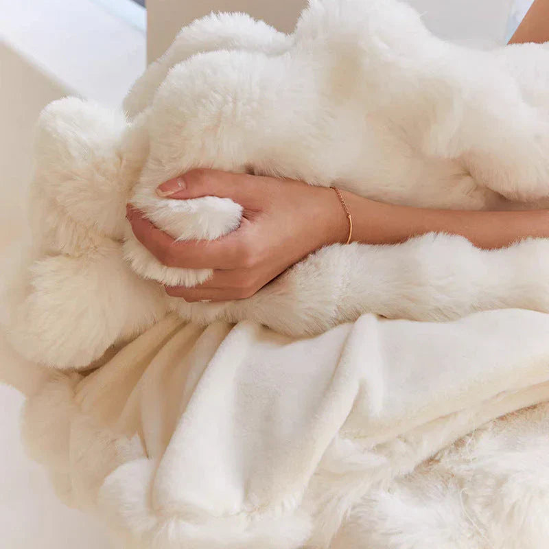Plush Fuzzy Throw Blanket