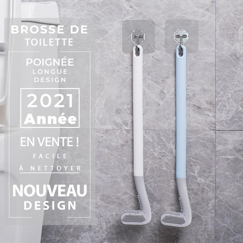 Extended Handle Toilet Brush Cleaner