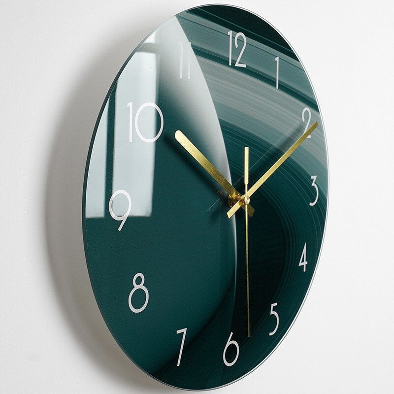 Stylish Glass Wall Clock – Modern Home Decor