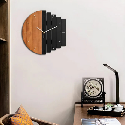 Big Rustic Wood Wall Clock For Home Decor
