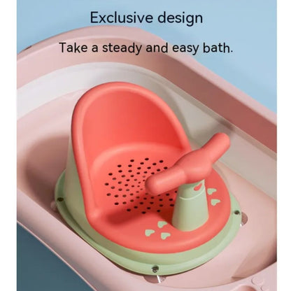 Adjustable Baby Bath Chair with Grip Handle