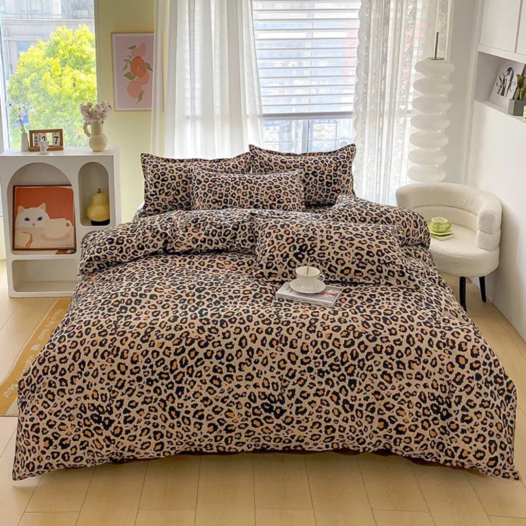 Premium Leopard Pattern Bedding Cover - Yeezlab