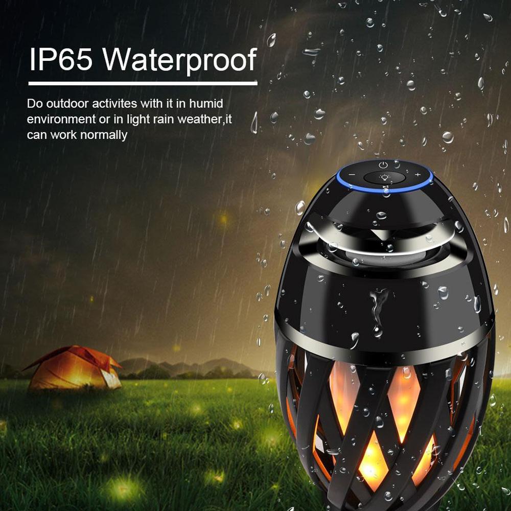 Compact LED Bluetooth Speaker with Warm Glow Effect