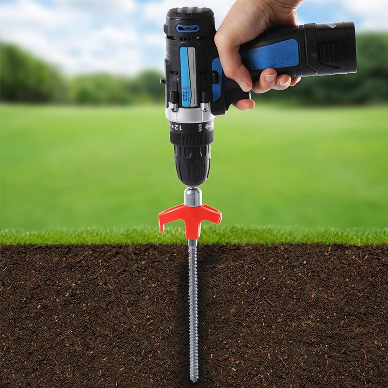 Adjustable Screw in Tent Stakes