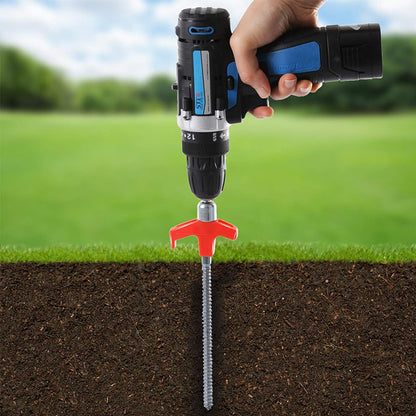 Adjustable Screw in Tent Stakes