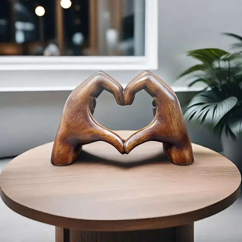 Natural Oak Wooden Heart Decoration