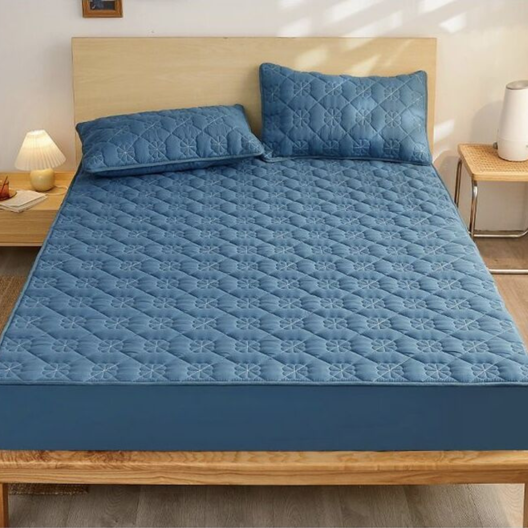 Soft Mattress Protector and Pillowcase Set