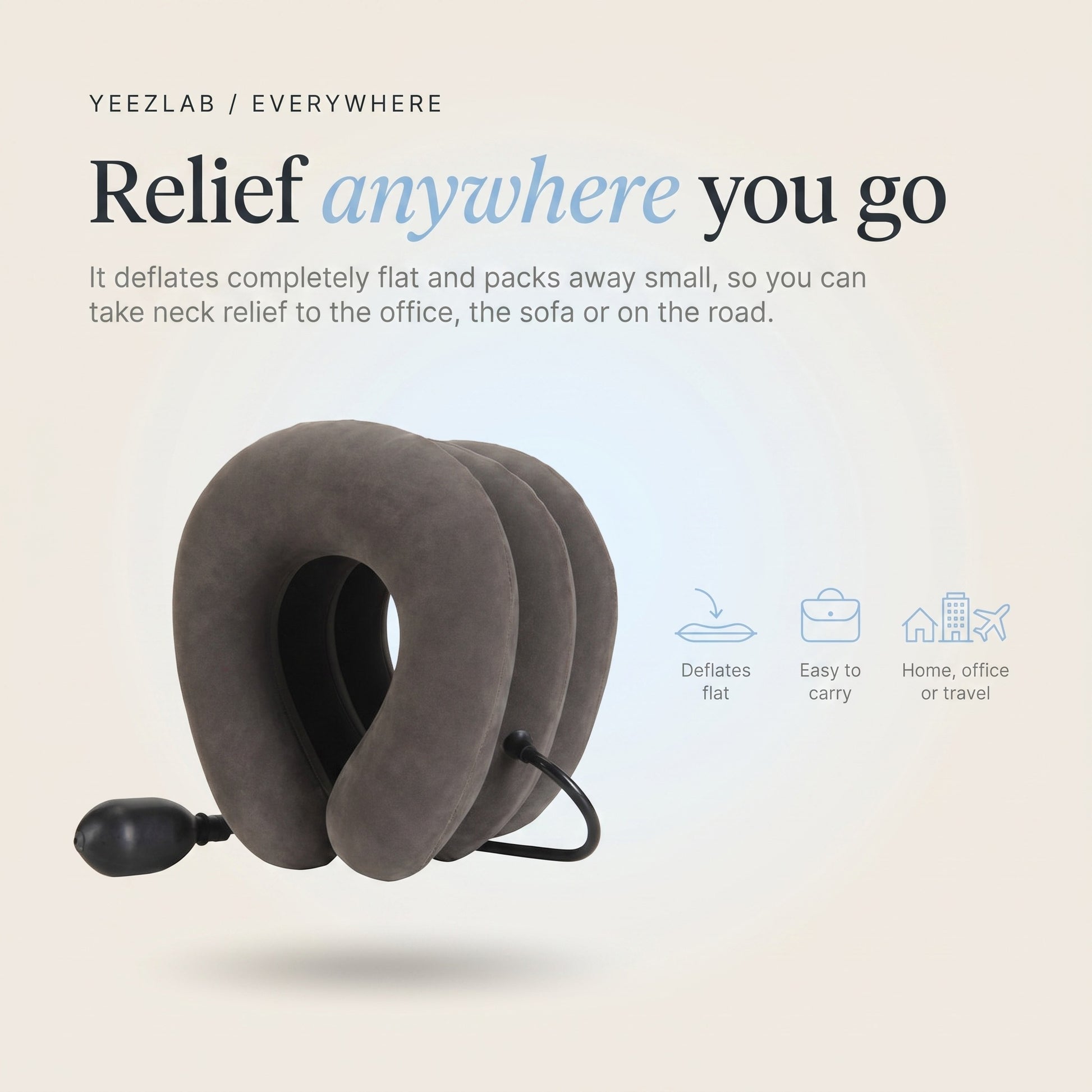 Air Neck Support - Relief anywhere you go