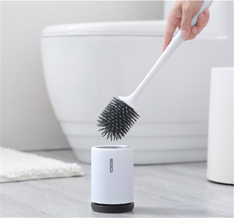 Easy Clean Toilet Brush with Holder - Yeezlab