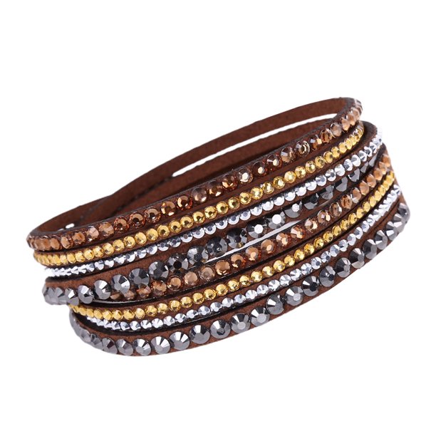 Sparkling Women's Rhinestone Layered Bracelet Jewelry