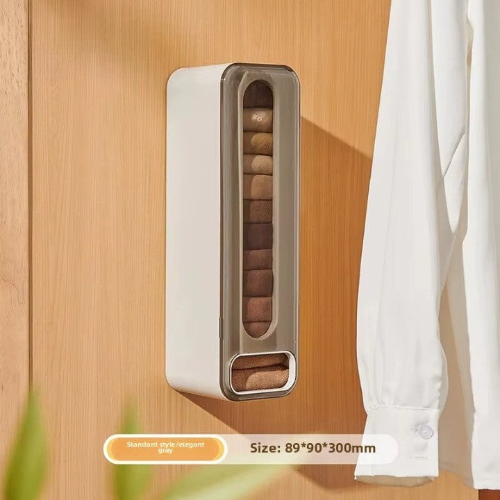 Space Saving Sock Holder Wall Mount Storage Box - Yeezlab
