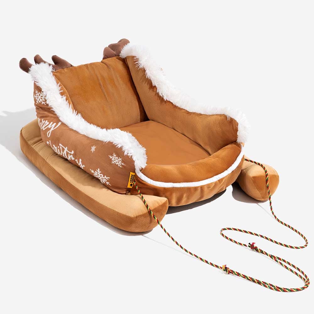 Cozy Plush Dog Bed for Warm Winter Sleep