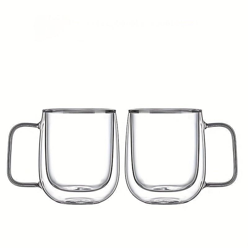 Premium Double Walled Glass Coffee Mug - Yeezlab