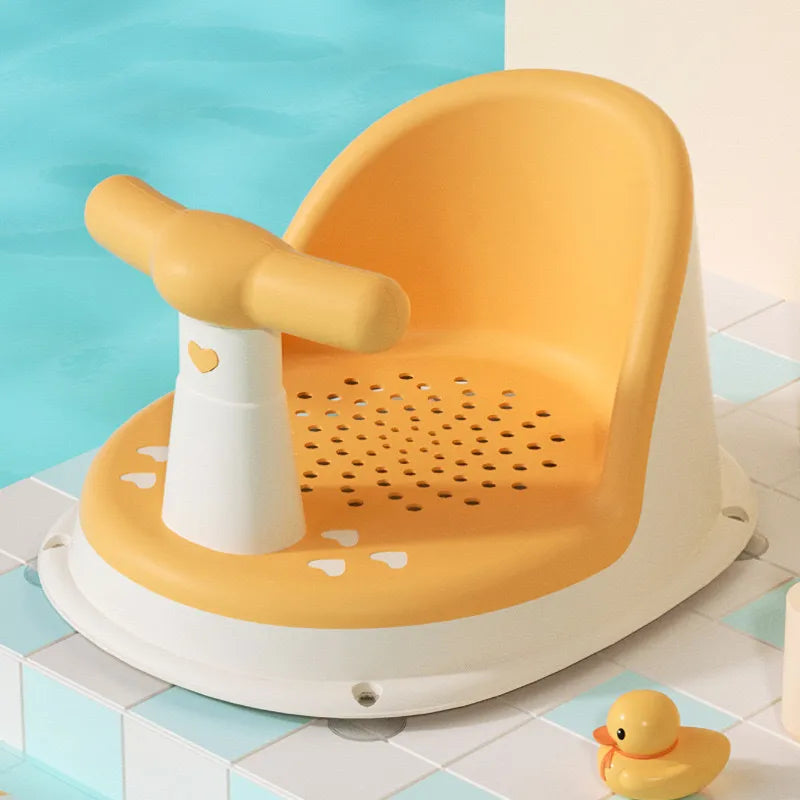 Adjustable Baby Bath Chair with Grip Handle