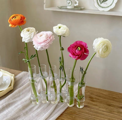 Adjustable Floral Glass Vase with Hinges