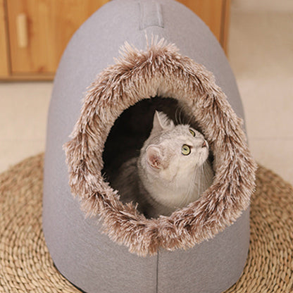 Plush Pet Hideaway Bed