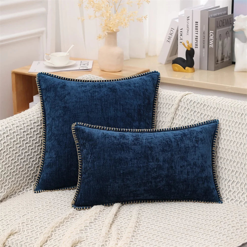 Plush Chenille Velvet Cushion Cover
