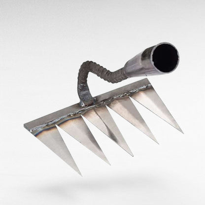 Heavy Duty Metal Yard Rake with Strong Garden Tines