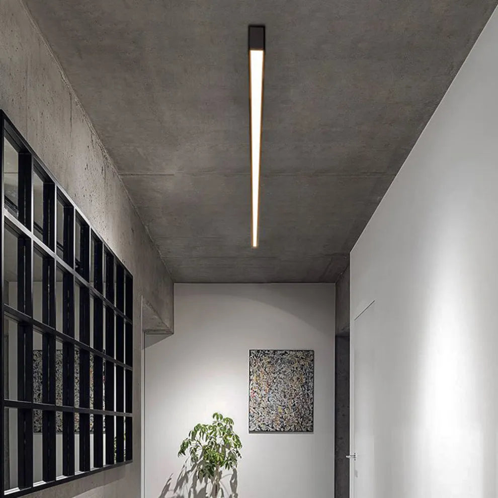 Sleek Black LED Ceiling Light Modern Linear Design - Yeezlab