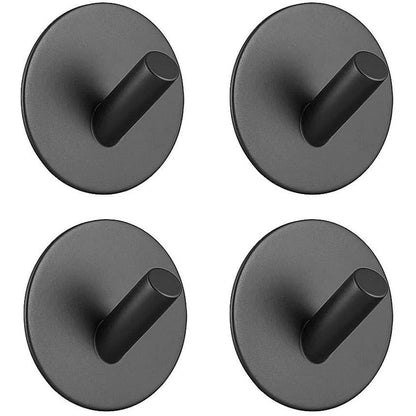 Strong 4-Pack Stainless Steel Wall Mount Hooks