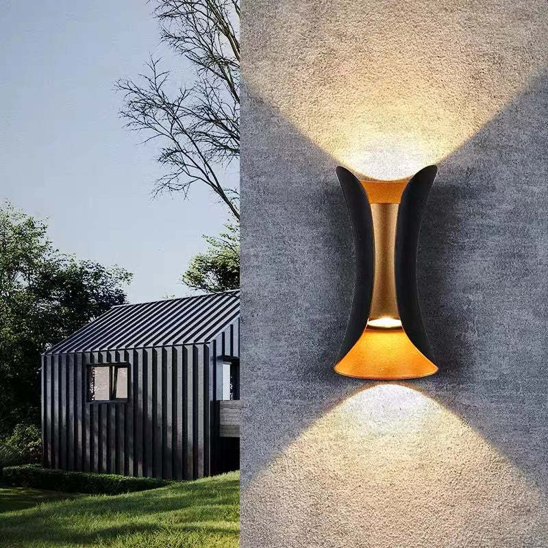 Contemporary Steel Outdoor Wall Light