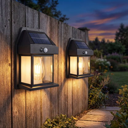 Solar wall lamp outdoor set (2 units)