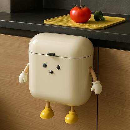 Funny Expressions Wall Mount Trash Can