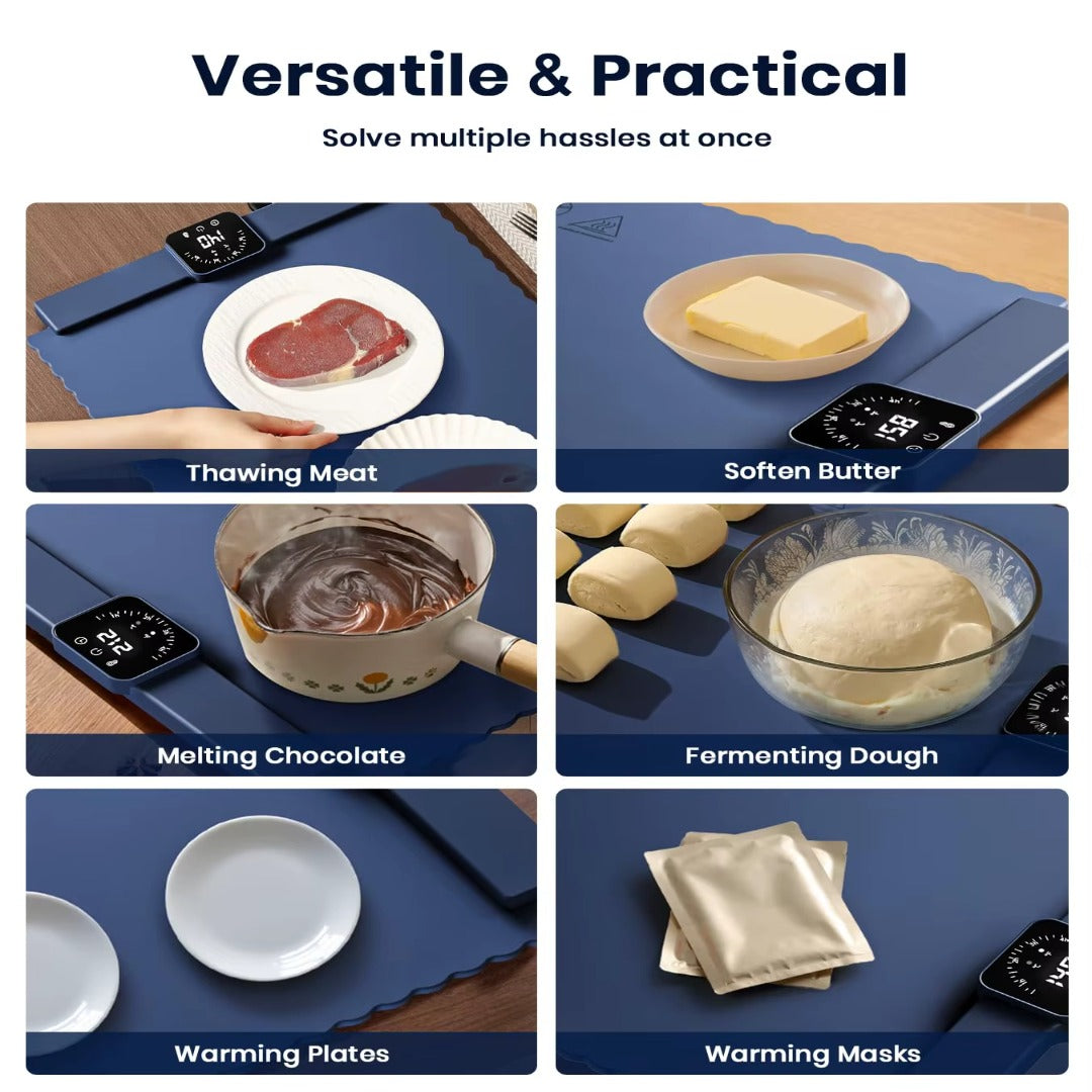 Portable Easy Heat Food Warming Tray Mat