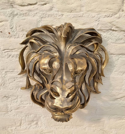 Unique Big Lion Head Wall Art Decoration