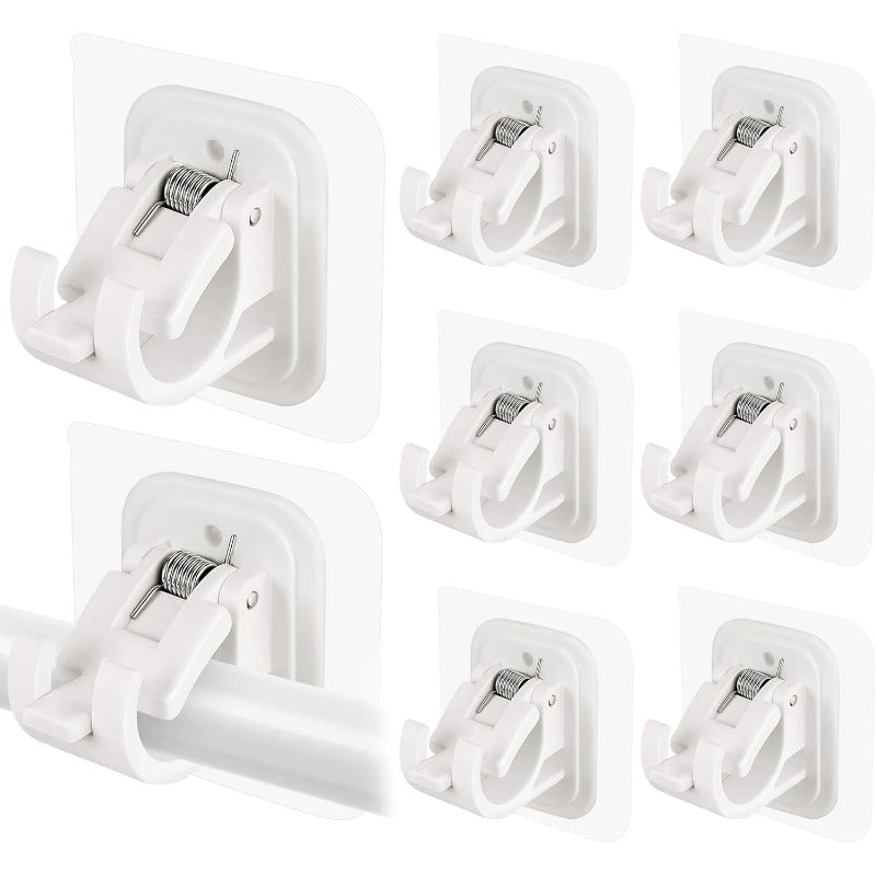 Easy Fit Curtain Rod Brackets - No Drill Required