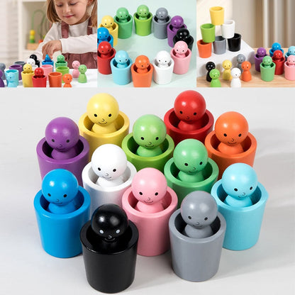 Colorful Plastic Sorting Cups