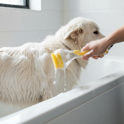 Gentle Pet Shower Massage Brush Cleaner