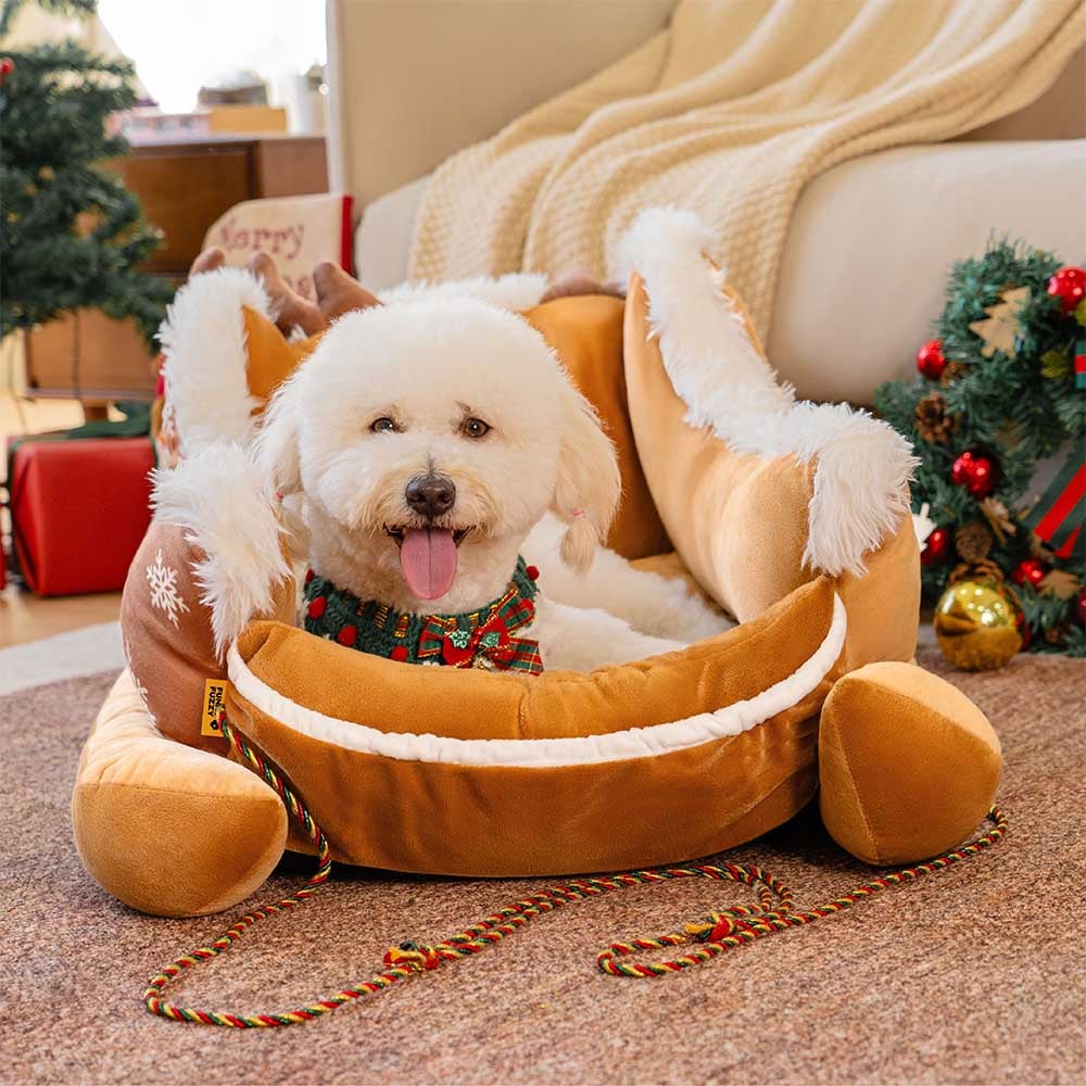 Cozy Plush Dog Bed for Warm Winter Sleep - Yeezlab