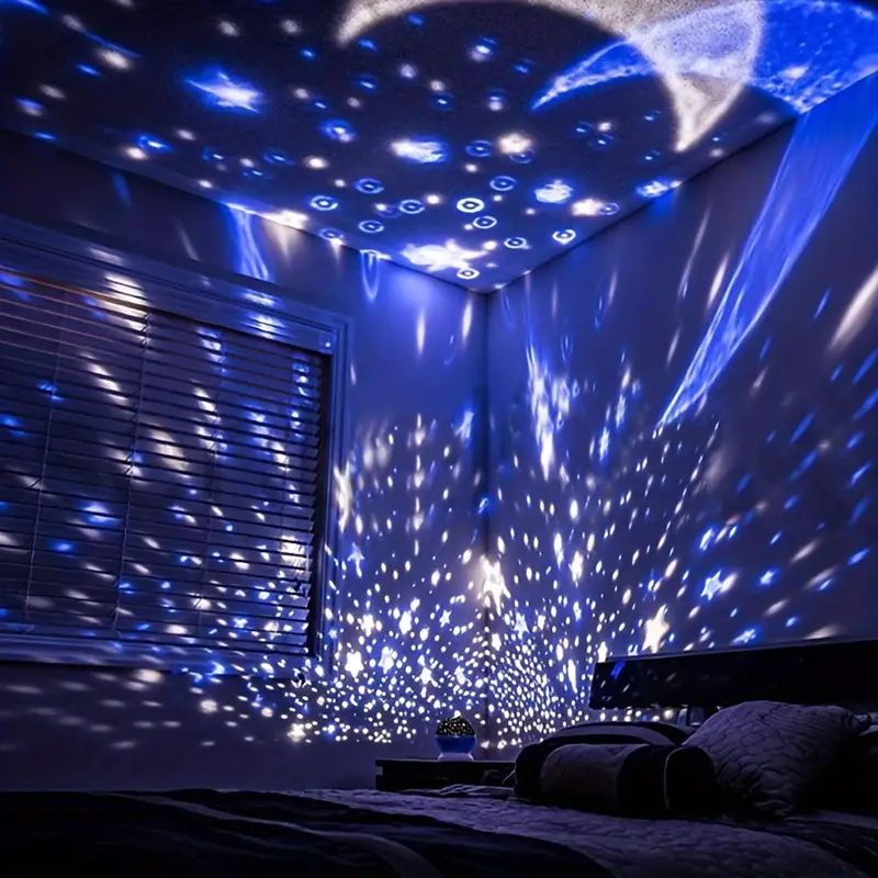 Galaxy Night Light Projector with Music and Colors