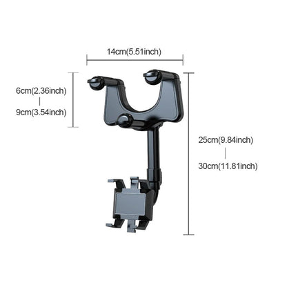 Universal Adjustable Car Phone Mount Rear View Mirror Holder